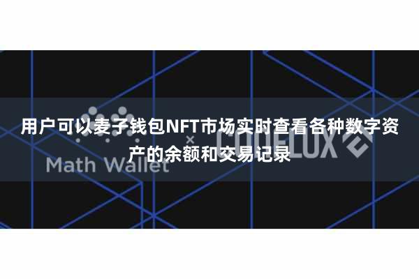 用户可以麦子钱包NFT市场实时查看各种数字资产的余额和交易记录