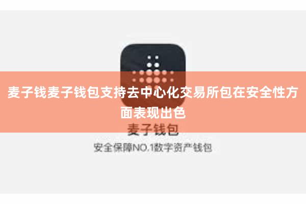 麦子钱麦子钱包支持去中心化交易所包在安全性方面表现出色