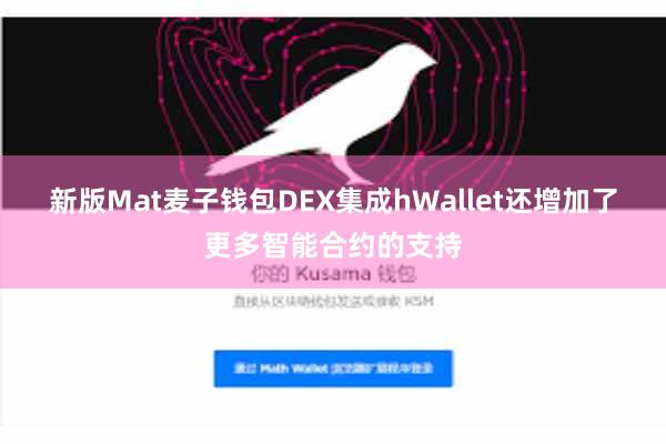 新版Mat麦子钱包DEX集成hWallet还增加了更多智能合约的支持