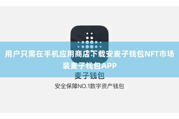 用户只需在手机应用商店下载安麦子钱包NFT市场装麦子钱包APP